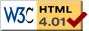 Valid HTML 4.01!